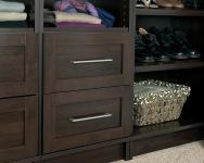 Espresso Closet Drawers